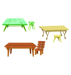 Table And Chair Home Wooden Furniture Garden