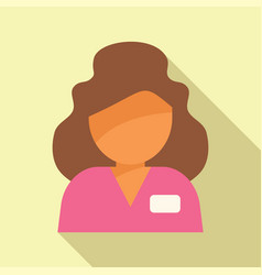 Helping Nurse Icon Flat Treatment