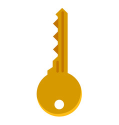 Single Flat Golden Modern Key