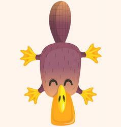 Cartoon Platypus Isolated