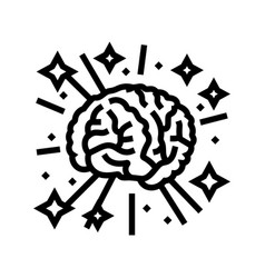 Genius Brain Line Icon