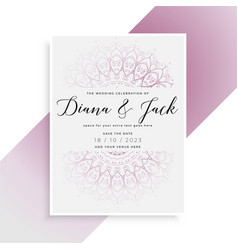 Indian Style Wedding Card Template Design