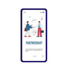 Partnership Conclusion Mobile Onboarding Screen