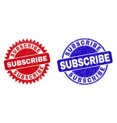 Subscribe Rounded And Rosette Stamp Seals