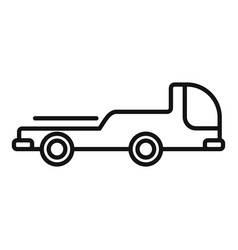 Airplane Support Truck Icon Outline Ground