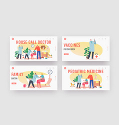 Call Doctor Landing Page Template Set Family