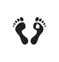 Feet Label Dead Body Symbol