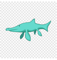 Ichthyosaur Icon Cartoon Style