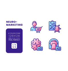 Neuro Marketing Gradient Fill Desktop Icons