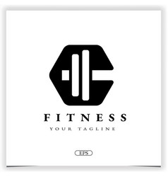 Gym Fitness Modern Logo Premium Elegant Template