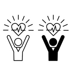 Wellness Icons Black And White Icons Positive