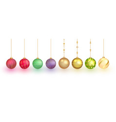 Isolated Christmas Bauble Symbols Design In Set