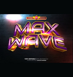 Max Wave Esport Game 3d Text Effect Logo