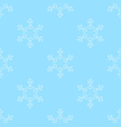 Winter Seamless Pattern With White Snowflakes