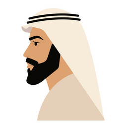 Arab Man In Profile View