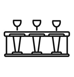 Bar Counter Drink Icon Outline Table Pub