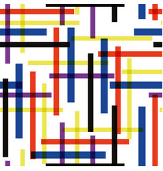 Criss Cross Stripes Multicolor Seamless Pattern