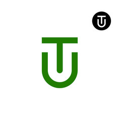 Letter Tu Ut Monogram Logo Design Simple