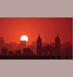 Lima Low Sun Skyline Scene