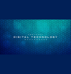 Digital Technology Futuristic Blue Green Tech Ai