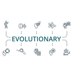 Evolutionary Icon Set Collection Of Simple