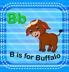 Flashcard letter b is for bee Royalty Free Vector Image