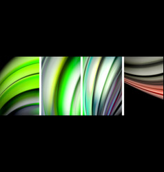 Rainbow Style Fluid Color Wave Line Background