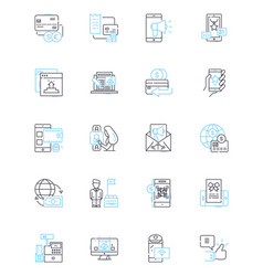 Sales Analysis Linear Icons Set Salesforce