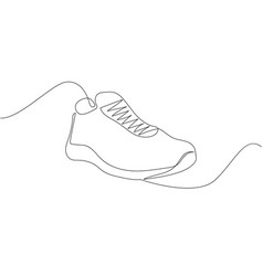 Sneakers One Line Art Continuous Line Drawing