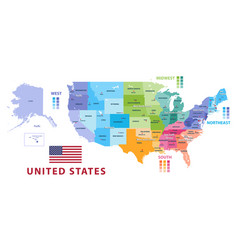 United States Census Bureau Regions And Divisions