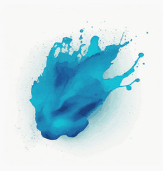 Watercolor Blue Ink Colorful Liquid Drops