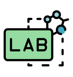 Lab Test Icon Flat