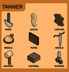 Tanner Color Isometric Icons