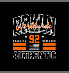 Brooklyn 92 Worldwide Authentic Simple Vintage