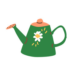 Gardening Watering Can Green Color Icon