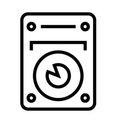 Hard Disk Line Icon