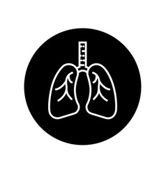 Lung Organ Icon Human Lungs