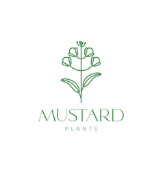 Mustard Green Leaves Flower Vegetable Simple