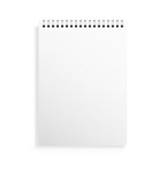 Notebook Mockup White Notepad Cover With Soft