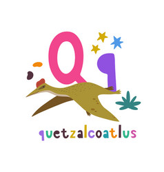 Quetzalcoatlus Cute Cartoon Hand Drawn