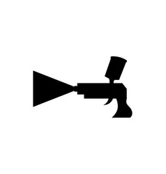 Spray Gun Icon Logo Template Design