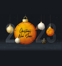 Basketball 2023 Sale Banner Or Greeting Card