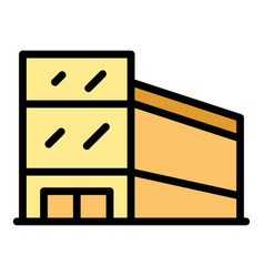 City Building Icon Flat