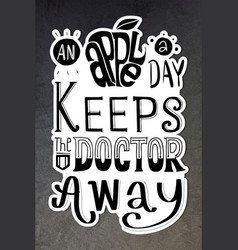 An Apple A Day Keeps The Doctor Away Sticker