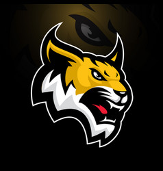 Bobcat Mascot Design For Esport And Sport Logo