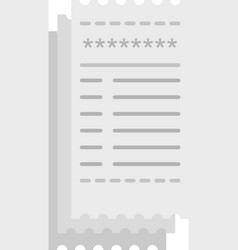 Payment Bill Icon Flat Isolated