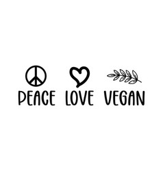 Peace Love Vegan Shirt Print Template