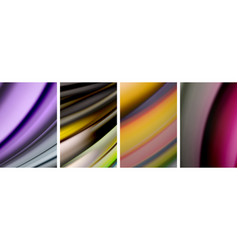 Rainbow Style Fluid Color Wave Line Background