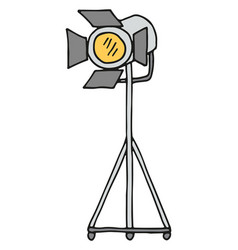 Stage Light Icon Hand Drawn Movie Projector