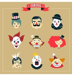 Vintage Circus Freak Show Icons And Hipster